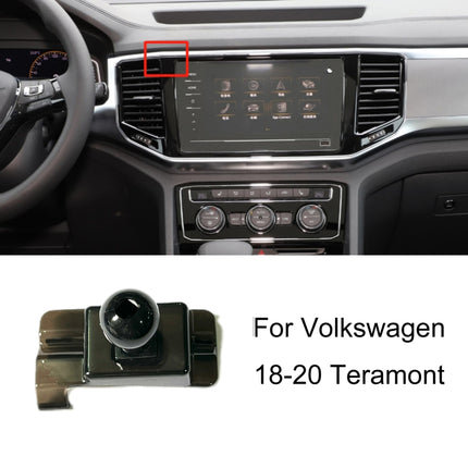 For Volkswagen Car Air Outlet Modified Mobile Phone Holder Base, 16-22 Touran L, 19-23 Polo, 18-20 Teramont, 17-20 Santana (Double Flash Square), 19-22 Bora, 19-21 Lamando