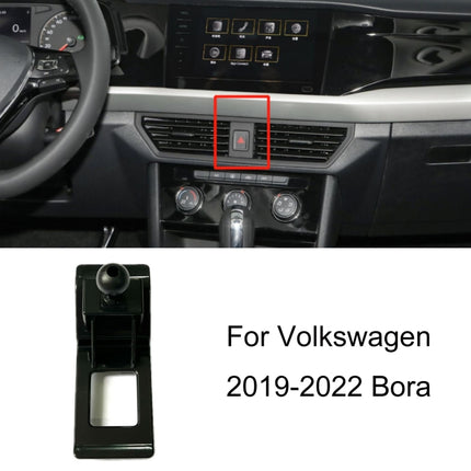 For Volkswagen Car Air Outlet Modified Mobile Phone Holder Base, 16-22 Touran L, 19-23 Polo, 18-20 Teramont, 17-20 Santana (Double Flash Square), 19-22 Bora, 19-21 Lamando