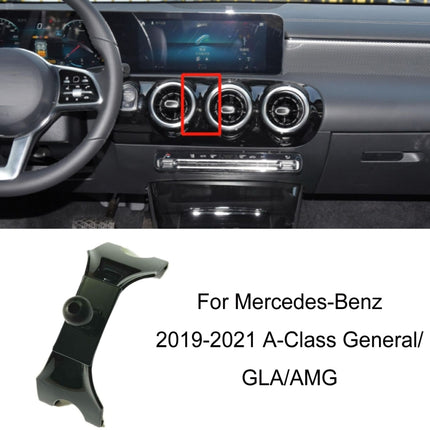 For Mercedes-Benz Left-Handed Drive Mobile Phone Holder Car Air Outlet Base, 05-10 ML, 06-17 R-Class, 08-10 C-Class, 08-12 S-Class, 09-10 B-Class, 11-13 C-Class, 12-19 B-Class, 12 GLK, 12-15 ML, 13-15 GLK, 14-15 E-Class/13-16 E-Class, 12-17 CLS        ...