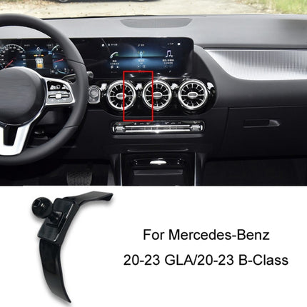 For Mercedes-Benz Left-Handed Drive Mobile Phone Holder Car Air Outlet Base, 20-23 GLA/20-23 B-Class, 20-23 GLB, 20-23 GLE/20-23 GLS, 21-23 S-Class, 22-23 C-Class