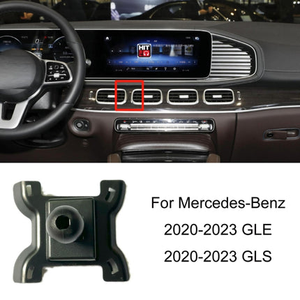 For Mercedes-Benz Left-Handed Drive Mobile Phone Holder Car Air Outlet Base, 20-23 GLA/20-23 B-Class, 20-23 GLB, 20-23 GLE/20-23 GLS, 21-23 S-Class, 22-23 C-Class