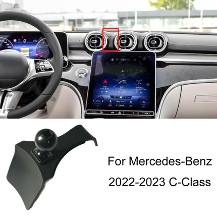 For Mercedes-Benz Left-Handed Drive Mobile Phone Holder Car Air Outlet Base, 20-23 GLA/20-23 B-Class, 20-23 GLB, 20-23 GLE/20-23 GLS, 21-23 S-Class, 22-23 C-Class