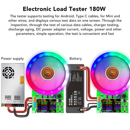 ATORCH Voltage Digitally Controlled Adjustable Constant Current Discharge Load Aging Tester, US Plug
