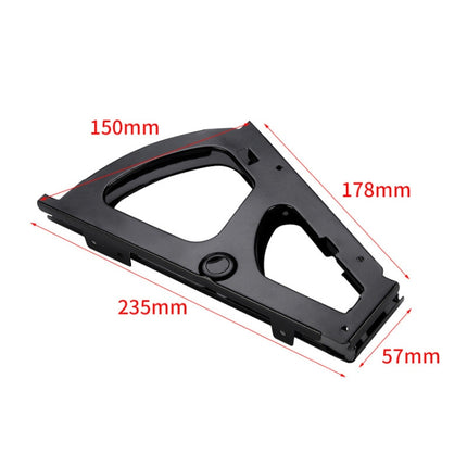 1pair Concealed Shoe Rack Cold Rolled Steel Flap Mounting Fittings, Single Layer Black, Single Layer Gray, Double Layer Black, Double Layer Gray, Three Layer Black, Three Layer Gray