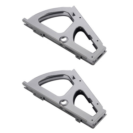 1pair Concealed Shoe Rack Cold Rolled Steel Flap Mounting Fittings, Single Layer Black, Single Layer Gray, Double Layer Black, Double Layer Gray, Three Layer Black, Three Layer Gray