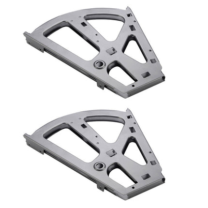 1pair Concealed Shoe Rack Cold Rolled Steel Flap Mounting Fittings, Single Layer Black, Single Layer Gray, Double Layer Black, Double Layer Gray, Three Layer Black, Three Layer Gray