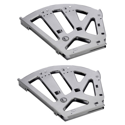 1pair Concealed Shoe Rack Cold Rolled Steel Flap Mounting Fittings, Single Layer Black, Single Layer Gray, Double Layer Black, Double Layer Gray, Three Layer Black, Three Layer Gray