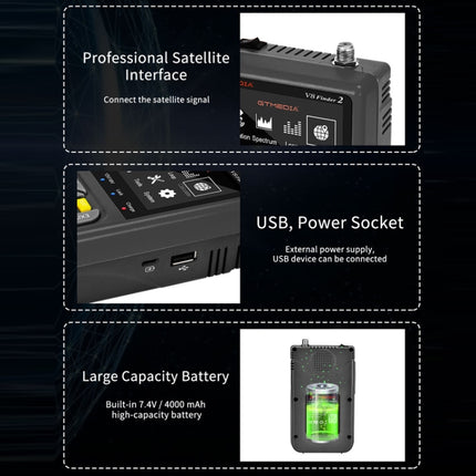 GTMedia Full HD Digital Satellite Finder With 3.5 Inch LCD Screen, Without Bag