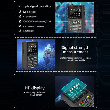 GTMedia Full HD Digital Satellite Finder With 3.5 Inch LCD Screen, Without Bag