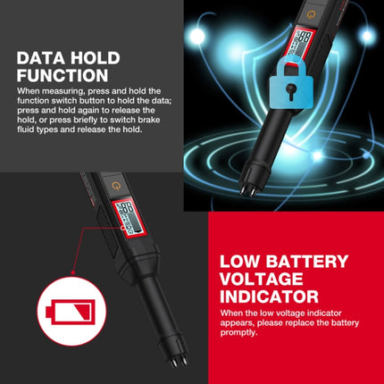 HABOTEST HT663 Motorcycle Vehicle Brake Fluid Moisture Detection Pen, HT663