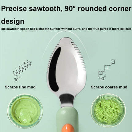 Multi-function Double-head Baby Food Spoon Baby Tableware Fruit Scraper Spoon