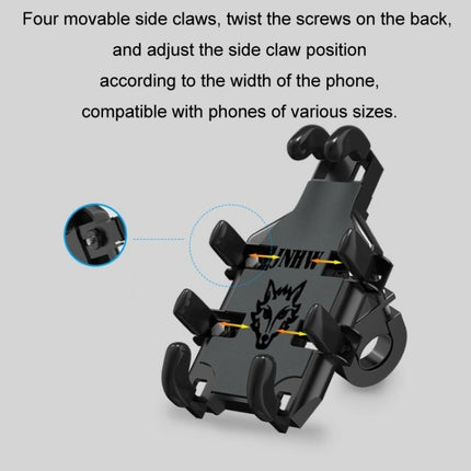JNHW Motorcycle Bicycle Eight Claw Mobile Phone Navigation Shockproof Bracket, For Handlebar, For Rearview Mirror