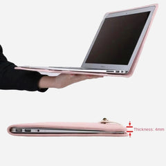 Pink Girl Style PU Laptop Bag Protective Case with Handle, 14 Inch, 15.6 / 16 Inch