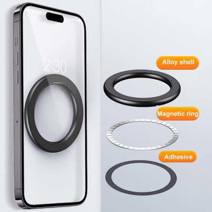 Magnetic Wall Mount Zinc Alloy Car Phone Holder Mobile Phone Magnetic Ring, Zinc Alloy Magnetic