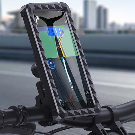 Bicycle Fixed Rotatable Waterproof Cell Phone Navigation Bracket, Handlebar Model, Rearview Mirror Model