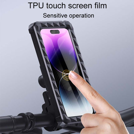 Bicycle Fixed Rotatable Waterproof Cell Phone Navigation Bracket, Handlebar Model, Rearview Mirror Model