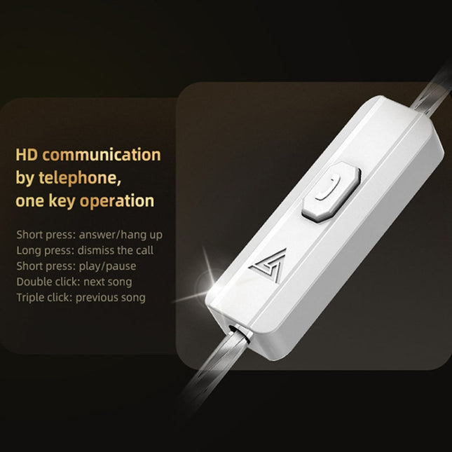 3.5mm Mobile Phone Earphones Sports In-Ear Pluggable Stage Earphone, QKZ HBB With Microphone, QKZ HBB Standard