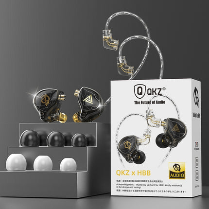 3.5mm Mobile Phone Earphones Sports In-Ear Pluggable Stage Earphone, QKZ HBB With Microphone, QKZ HBB Standard
