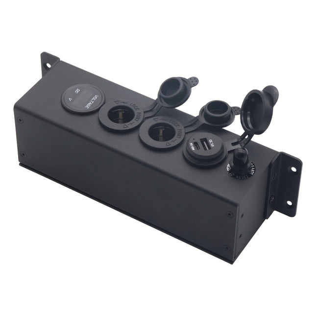 USB Voltmeter Cigarette Lighter Socket With Switch Power Box For Car And Ship, AOS3515-1, AOS3515-50A-Z With 30CM Cable