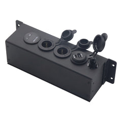 USB Voltmeter Cigarette Lighter Socket With Switch Power Box For Car And Ship