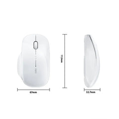 Inphic M1 2nd Generation Wireless Mice Rechargeable Mute Business Office Home Laptop Mouse, 2.4G Black, 2.4G White, 2.4G Silver, Tri-mode Black, Tri-mode White