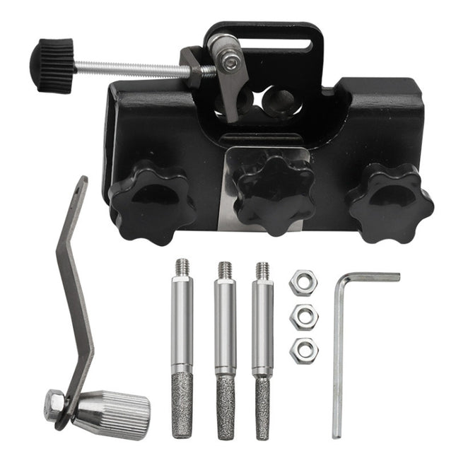 Portable Handheld Electric Saw Hand-cranked Chain Sharpener With 3 Grinding Heads