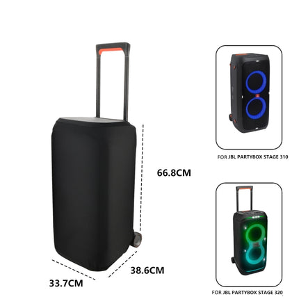 For JBL Partybox Stage 310 / 320 Speaker Lycra Dust Cover Elastic Sleeve, Lycra Dust Cover