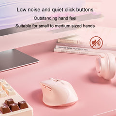 Inphic DR801 2.4G+Bluetooth 5.0/4.0 Wireless Mouse USB Tri-Mode Mute Rechargeable Girls Office Home Gaming Mouse