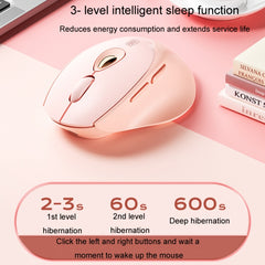 Inphic DR801 2.4G+Bluetooth 5.0/4.0 Wireless Mouse USB Tri-Mode Mute Rechargeable Girls Office Home Gaming Mouse