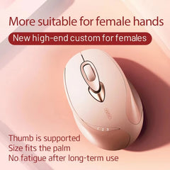 Inphic M8P 2.4G Wireless Mouse USB Mute Charging Girls Office Portable Ergonomic Mouse With Power Display