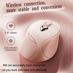 Inphic M8P 2.4G Wireless Mouse USB Mute Charging Girls Office Portable Ergonomic Mouse With Power Display