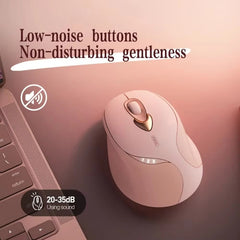 Inphic M8P 2.4G Wireless Mouse USB Mute Charging Girls Office Portable Ergonomic Mouse With Power Display