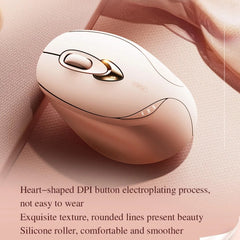 Inphic M8P 2.4G Wireless Mouse USB Mute Charging Girls Office Portable Ergonomic Mouse With Power Display