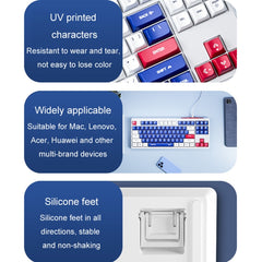 Inphic K902 Wired Keyboard 87 Keys Mute Light-up Mecha Office Home Gaming Computer Keyboard