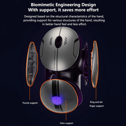Inphic X2 Bluetooth Wireless Mouse Tri-Mode Silent Rechargeable Office Gaming Laptop Mouse