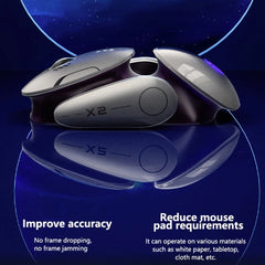 Inphic X2 Bluetooth Wireless Mouse Tri-Mode Silent Rechargeable Office Gaming Laptop Mouse