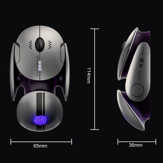 Inphic X2 Bluetooth Wireless Mouse Tri-Mode Silent Rechargeable Office Gaming Laptop Mouse