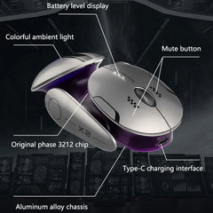 Inphic X2 Bluetooth Wireless Mouse Tri-Mode Silent Rechargeable Office Gaming Laptop Mouse