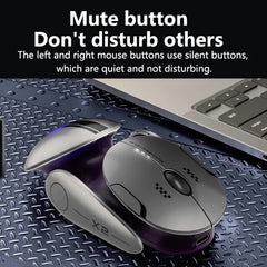 Inphic X2 Bluetooth Wireless Mouse Tri-Mode Silent Rechargeable Office Gaming Laptop Mouse