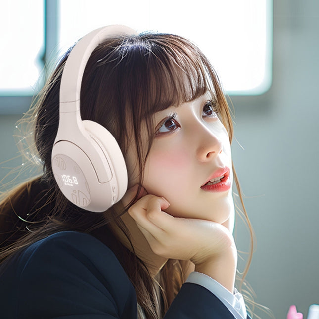 Auriculares inalámbricos Bluetooth Inphic H1S Auriculares con audio de alta resolución para exámenes de escucha FM, Inphic H1S (caqui)