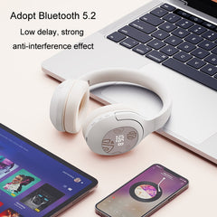 Inphic H1S Bluetooth Wireless Headphones Headset FM Listening Exam Hi-Res Audio Earphones, Inphic H1S (Khaki)