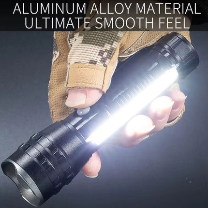 E-SMARTER P27 Pen Clip Strong Light Flashlight Laser Wick High Bright Side Light Outdoor Emergency Adventure Flashlight, P27