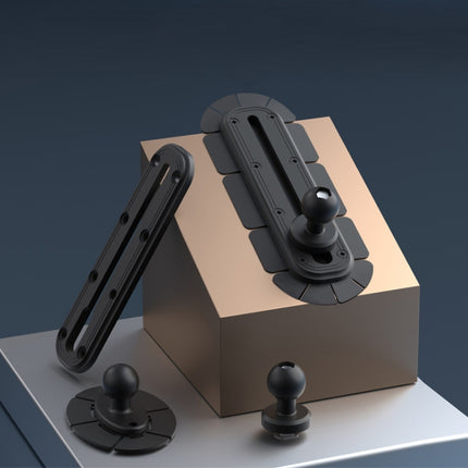 SUV Car Modified Central Control Bracket Base Slider, Paste Rail Base, Screw Rail Base, Paste Elliptical Base, 1 inch Rail Ball Head