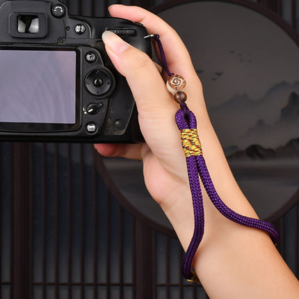 Carved Auspicious Cloud Hand-Woven Mobile Phone Anti-Lost Wrist Lanyard Key Pendant
