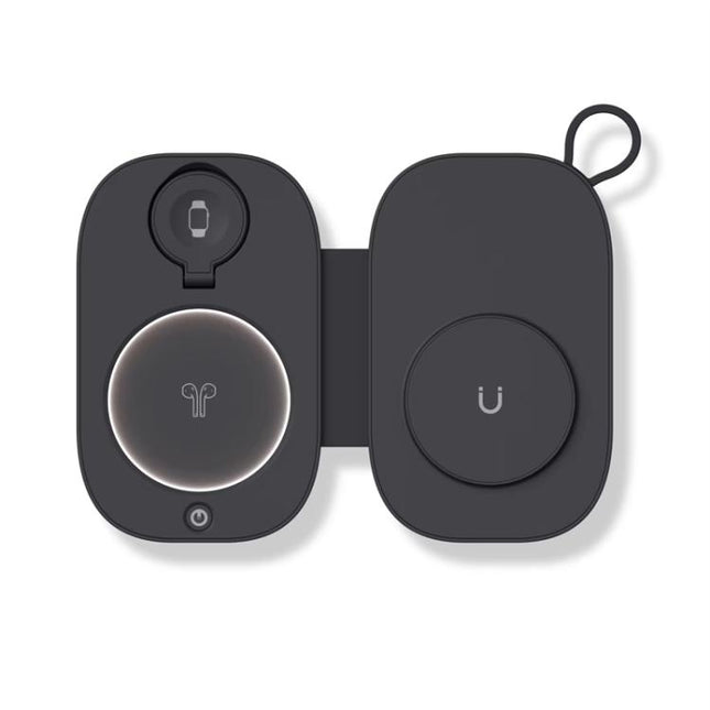 T5 3 In 1 Folding Magnetic Wireless Charger For Apple Watch / iPhone / AirPods