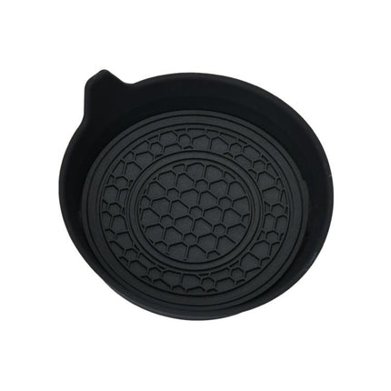 Car Bowl-shaped Non-slip Heat-insulating Double-ring Water Coaster, Black, Red, Gray, Pink, Blue, Yellow, White, Purple