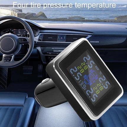 Car Cigarette Lighter Type Tire Pressure Monitor Wireless Tire Pressure Sensor, External, Internal