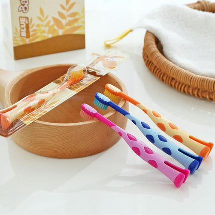 RAOYI Giraffe Fine Soft Bristle Children Toothbrush Baby Cartoon Small Toothbrush, Color Random Delivery