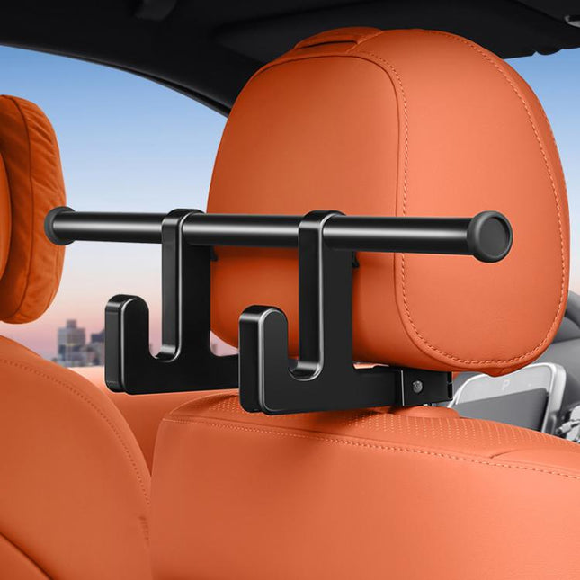 Universal Car Seat Back Double Hooks Umbrella Clothing Storage Rack