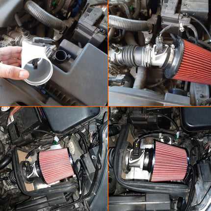 For Mazda 3 / 6 / CX-4 / Axela Car High Flow Cold Air Intake Filter, 1.5L-60-BK, 1.5L-60-RD, 2.0L-70-BK, 2.0L-70-RD, 2.5L-76-BK, 2.5L-76-RD